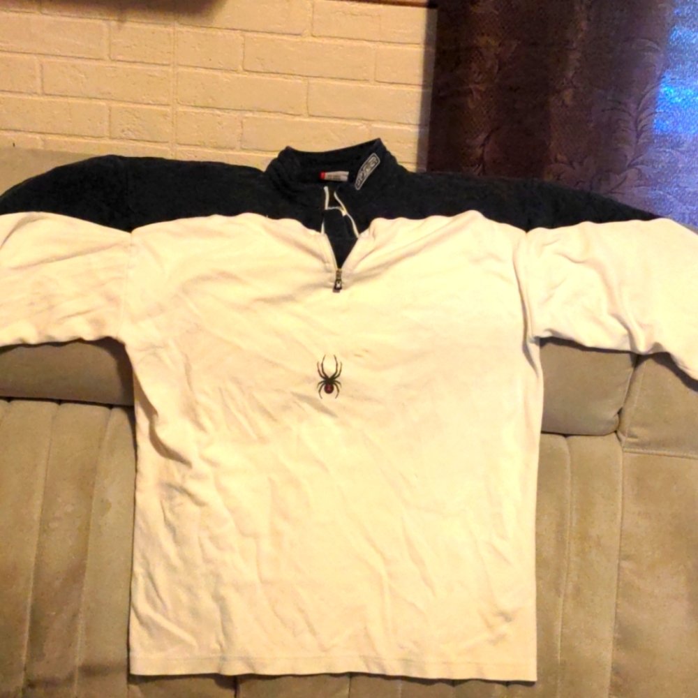 Spyder long sleeve padded shoulder shirt